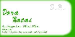 dora matai business card