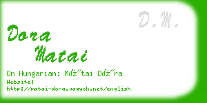 dora matai business card